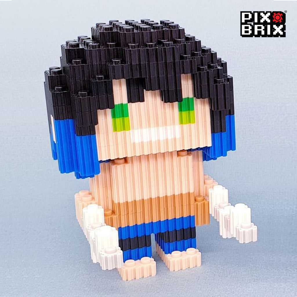 PixBrix 3D - Como hacer a Inosuke Hashibara Normal con Pixel Block