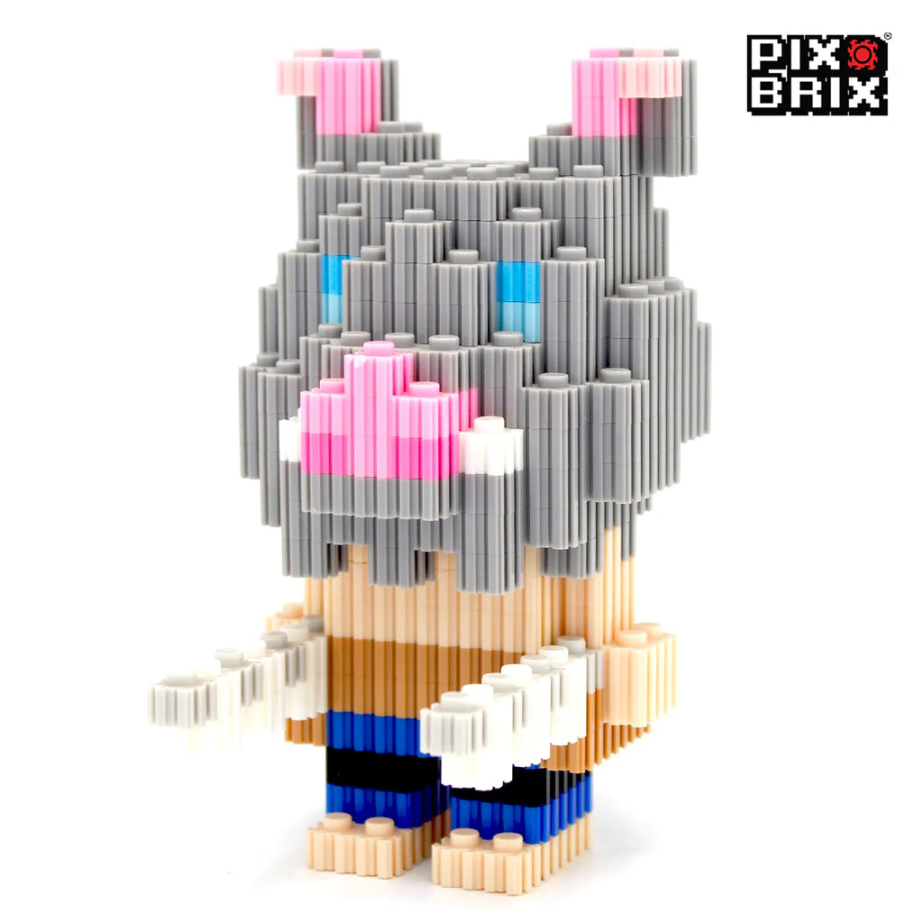 PixBrix 3D - Como hacer a Inosuke Hashibara con Cabeza de Jabalí con Pixel Block