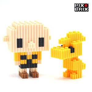 PixBrix 3D - Como hacer a Charlie Brown y Woodstock con Pixel Block