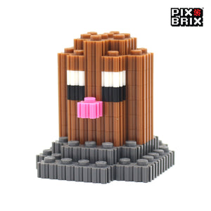 PixBrix 3D - Como hacer a  Diglett con Pixel Block