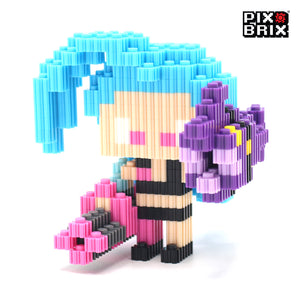 PixBrix 3D - Como hacer a Jinx con Pixel Block