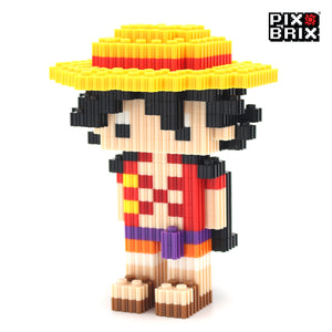 PixBrix 3D - Como hacer a Luffy Yonko con Pixel Block