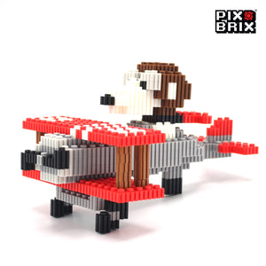 PixBrix 3D - Como hacer a Snoopy Avion con Pixel Block