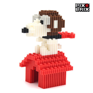 PixBrix 3D - Como hacer a Snoopy Casa con Pixel Block