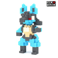 Lucario Armable 3D - Pokemon - Pix Brix